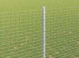 Welded Wire Fence with Posts 10 x 1.5 m Galvanised Steel Silver 3336340