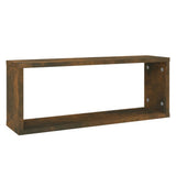 Wall Cube Shelves 6 pcs Smoked Oak 60x15x23 cm Engineered Wood 815926