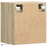 TV Wall Cabinet with LED Lights Sonoma Oak 41x31x45 cm 852275