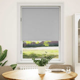 Roller blind blackout 124.4x175 cm Fabric Width 120 cm grey 240129