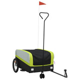 Bike Trailer Black and Green 45 kg Iron 94074