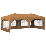 Pop-up Party Tent 575 x 288 x 245 cm Beige Oxford Fabric 42019892