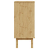 Drawer Cabinet OTTA Brown&Grey 76.5x39.5x90cm Solid Wood Pine 348583