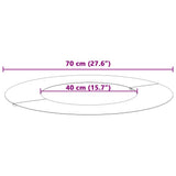 suitable for Flat Tree Ring Black 40 / 70 cm Steel 873676