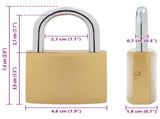 U Lock with Keys 100 pcs Brass Iron 42021925