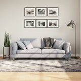 Shaggy Rug PAMPLONA High Pile Modern Beige and Anthracite 160x230 cm 375391