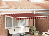 Awning Frame Orange and Black 250 x 200 cm 3329373