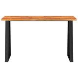 Console Table with Live Edge 140x40x80 cm Solid Wood Acacia 353297