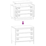 Sideboard White 68x39x58,5 cm Cold-rolled Steel 851297