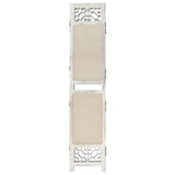 5-Panel Room Divider Cream 175x165 cm Fabric 338560