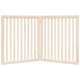 Dog Gate Foldable 2 Panels 160 cm Poplar Wood 352242