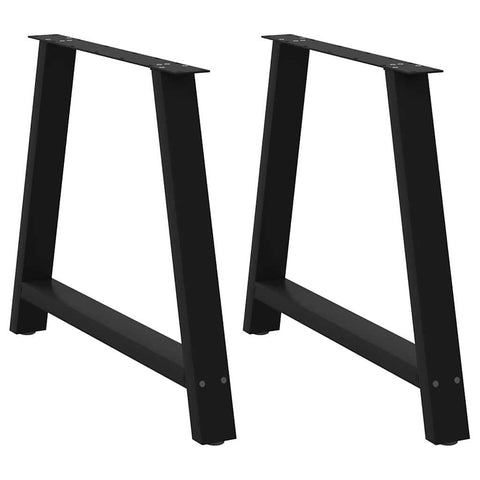 ZNTS Coffee Table Legs A-Shaped 2 pcs Black 90x cm Steel 4012860