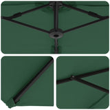 Umbrella Green 372 x 198 x 243 cm Polyester and Aluminium 42003376