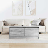 Coffee Table with Drawers Grey Sonoma 100x100x40 cm 3328404