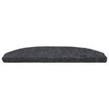 Self-adhesive Stair Mats 15 pcs Dark Grey 80 x 24.5 x 3.5 cm 42038665