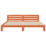 Bed Frame without Mattress Wax Brown 200x200 cm Solid Wood Pine 855563