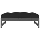 Garden Footstool Grey 120x80 cm Solid Wood Pine 825739