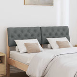 Upholstered Headboard Dark Grey 120 cm Solid Pine Wood 879185
