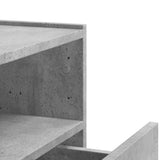 Wall-mounted Bedside Cabinets 2 pcs Concrete Grey 45x30x35 cm 848318
