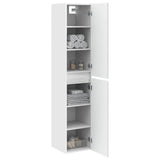 Wall-mounted Bathroom Cabinet High Gloss White 890516