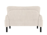 GOMYWAY corduroy fabric, comfortable monochrome single person wide seat chair, suitable for living W2678P422244