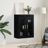 Wall Mounted Cabinet Black 69.5x34x90 cm 828461