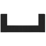 Black Oak TV Cabinet Set 4 pcs Black oak Large Engineered wood 3393313