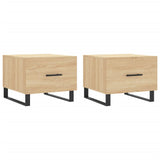 Coffee Tables 2 pcs Sonoma Oak 50x50x40 cm Engineered Wood 829451