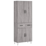 Highboard Grey Sonoma 69.5x34x180 cm Engineered Wood 3198183