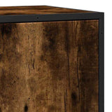 Sideboard Smoked Oak 68x35x76 cm Engineered Wood and Metal 848966