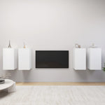 TV Cabinets 4 pcs White 30.5x30x60 cm Engineered Wood 3078740