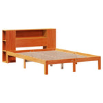 Bookcase Bed without Mattress Wax Brown 120x200cm Solid Wood Pine 3322528