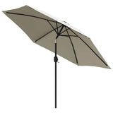 Parasol Sand White 3m Steel Pole 40770
