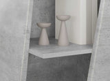 Side Shelf Concrete Grey 33 x 32 x 100.5 cm Engineered Wood 892420