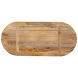 Table Top 80x40x3.8 cm Oval Solid Wood Mango 370132