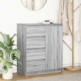 Sideboard with Drawers Grey Sonoma 71x35x84 cm Engineered Wood 861585