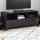 TV Cabinet Black 100.5x39x43.5 cm Steel 846692