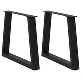 Coffee Table Legs V-Shape 2 pcs Black 50x cm Steel 4012548