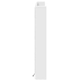 Headboard Cabinet with LED White 160 x 16.5 x 103.5 cm 8006541