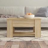 Coffee Table Sonoma Oak 79x49x41 cm Engineered Wood 809713