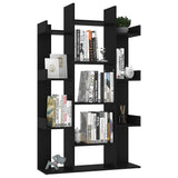 Book Cabinet Black 86x25.5x140 cm Engineered Wood 808901