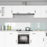 Kitchen Backsplash 2 pcs White 120 x 40 cm Tempered Glass 3415485