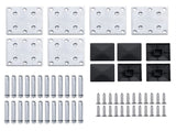 Fence Panel Set WPC 872x146 cm Grey 3070458