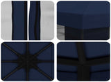 Garden Gazebo with Sidewalls 3 x 3 m Blue Polyester and Steel 900367