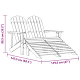 Garden Chair Pink Solid fir wood Large Detachable 315917