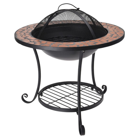 ZNTS ProGarden Fire Bowl with Mosaic 58x44 cm 442212