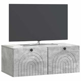 Wall-Mounted TV Cabinet Concrete Grey 78.5 x 41 x 30 cm 898178