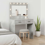 Dressing Table Concrete Grey 78.5 x 41 x 135 cm Engineered Wood 865031