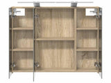 Bathroom Mirror Cabinet Sonoma Oak 70 x 14.5 x 70 cm 889097