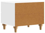 Bedside Cabinet with Drawer High Gloss White 43 x 34.5 x 48 cm 894073